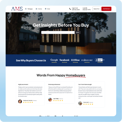 AMS Homes Services Page