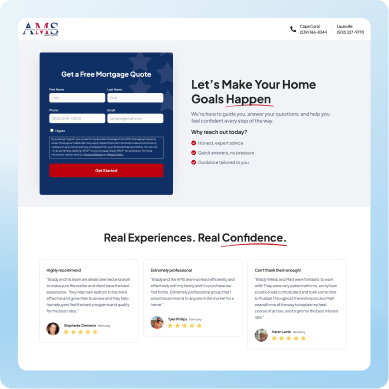 AMS Landing Page