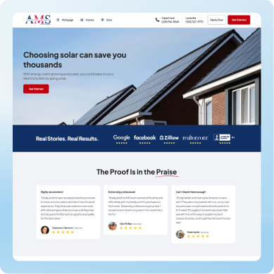 AMS Solar Services Page