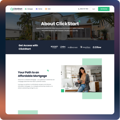 ClickStart About Us Page