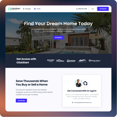 ClickStart Real Estate Page