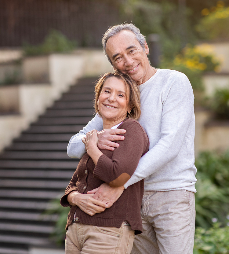 Smiling-Senior-Couple-Embracing